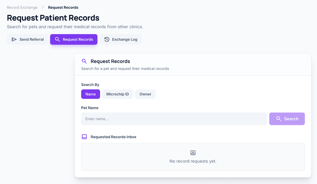 Vetwire Record Exchange Interface